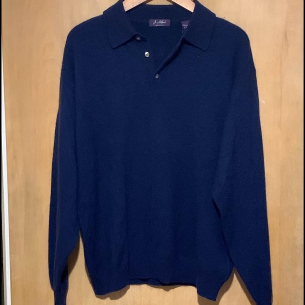 Cashmere polo sweater